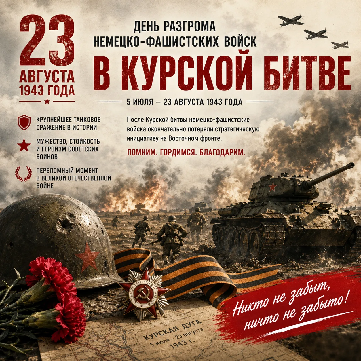 🕯️ Курская битва: 83 года подвигу, изменившему ход войны