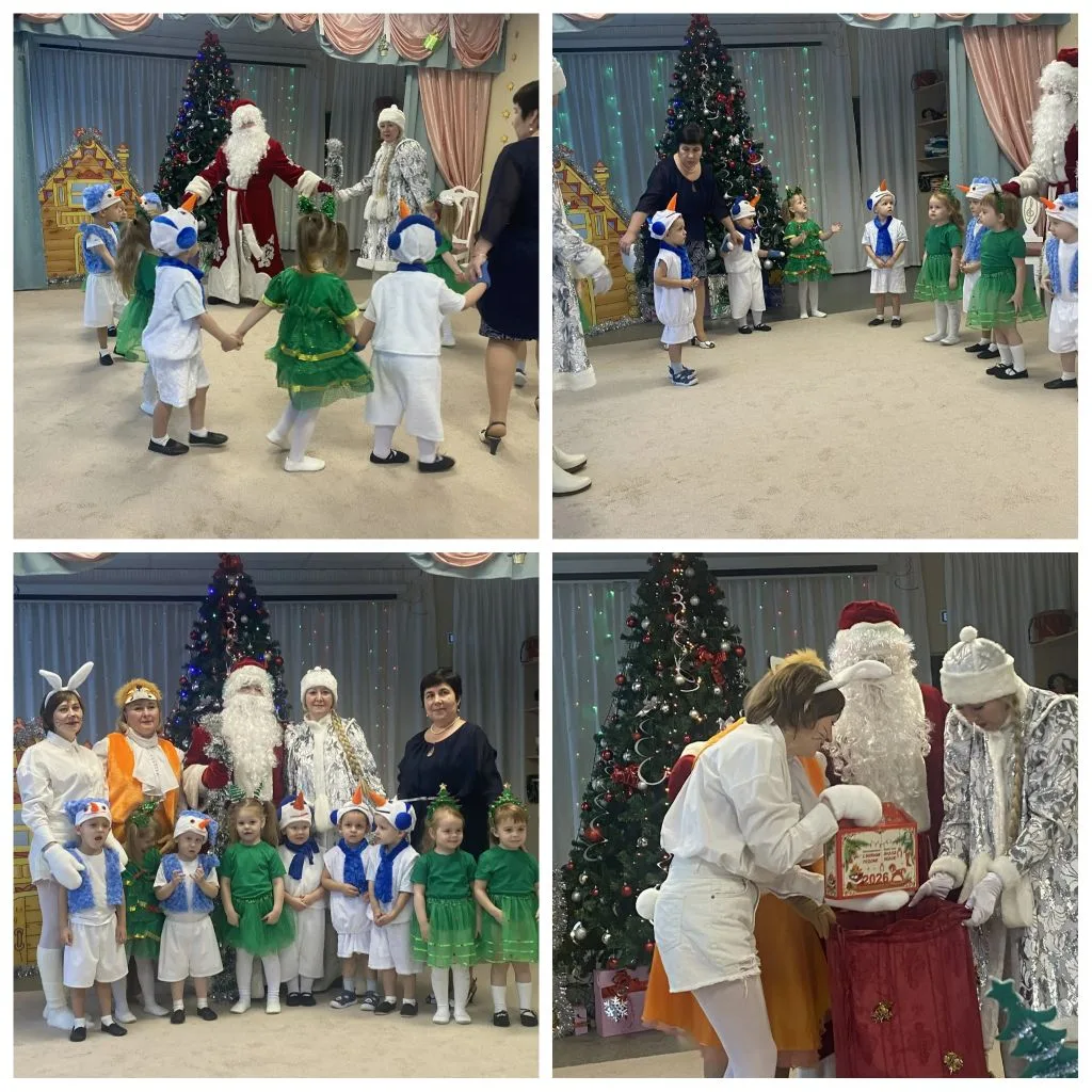 В нашем детском саду прошли  новогодние утренники🌲🌲🌲
Дети активно участвовали в праздничной прогр