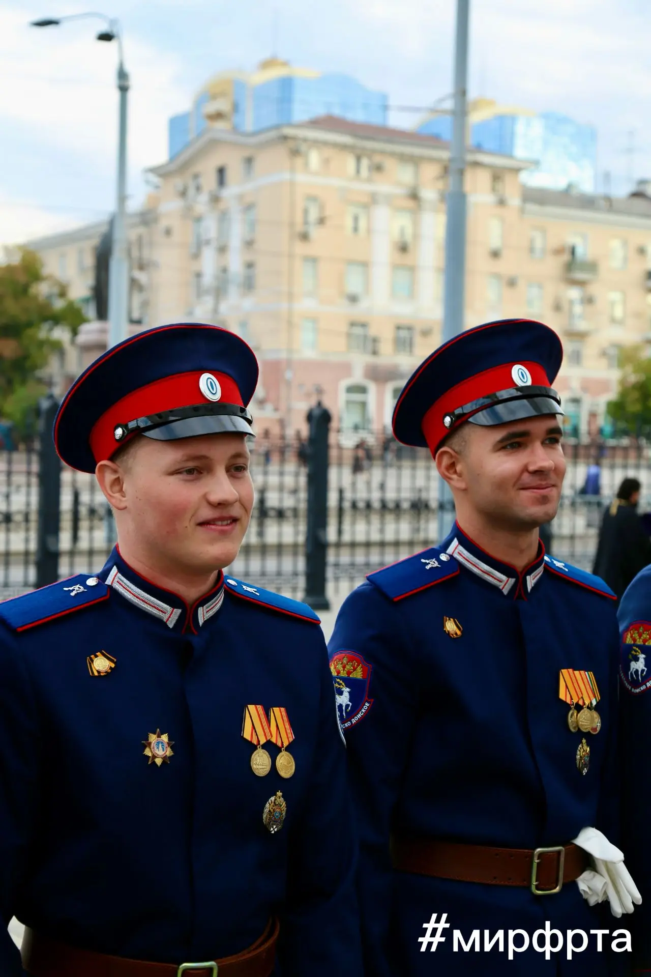 Студенты Ростовского филиала РТА в составе войскового казачьего общества «Всевеликое Во...