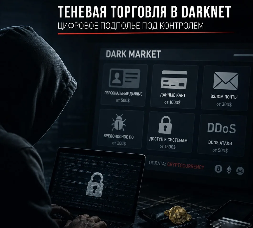ТЕНЕВАЯ ТОРГОВЛЯ В DARKNET: ЦИФРОВОЕ ПОДПОЛЬЕ ПОД КОНТРОЛЕМ