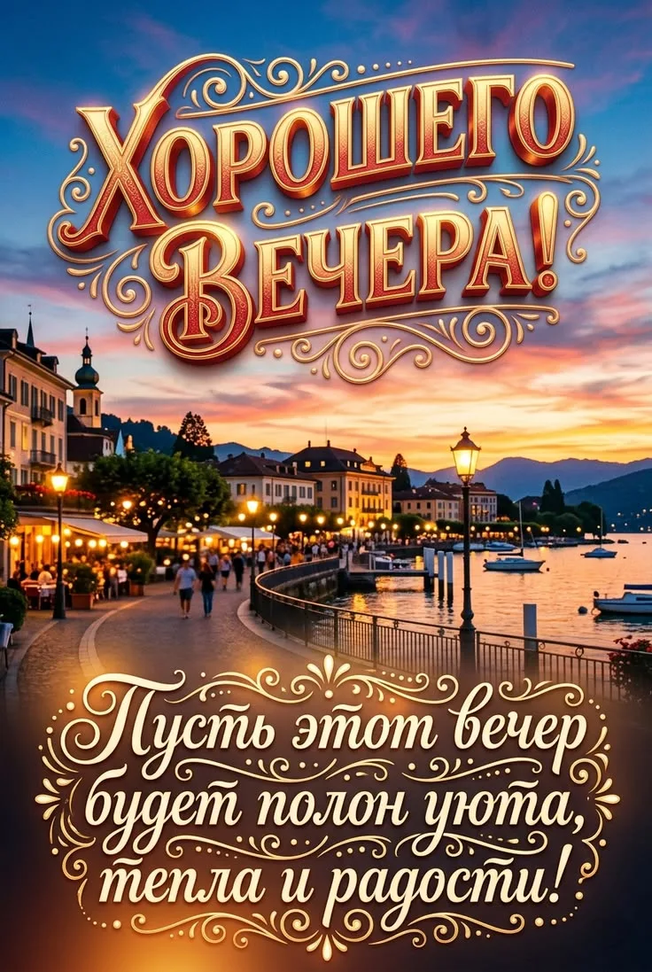 Хорошего вечера! Приятного отдыха! ✨💐