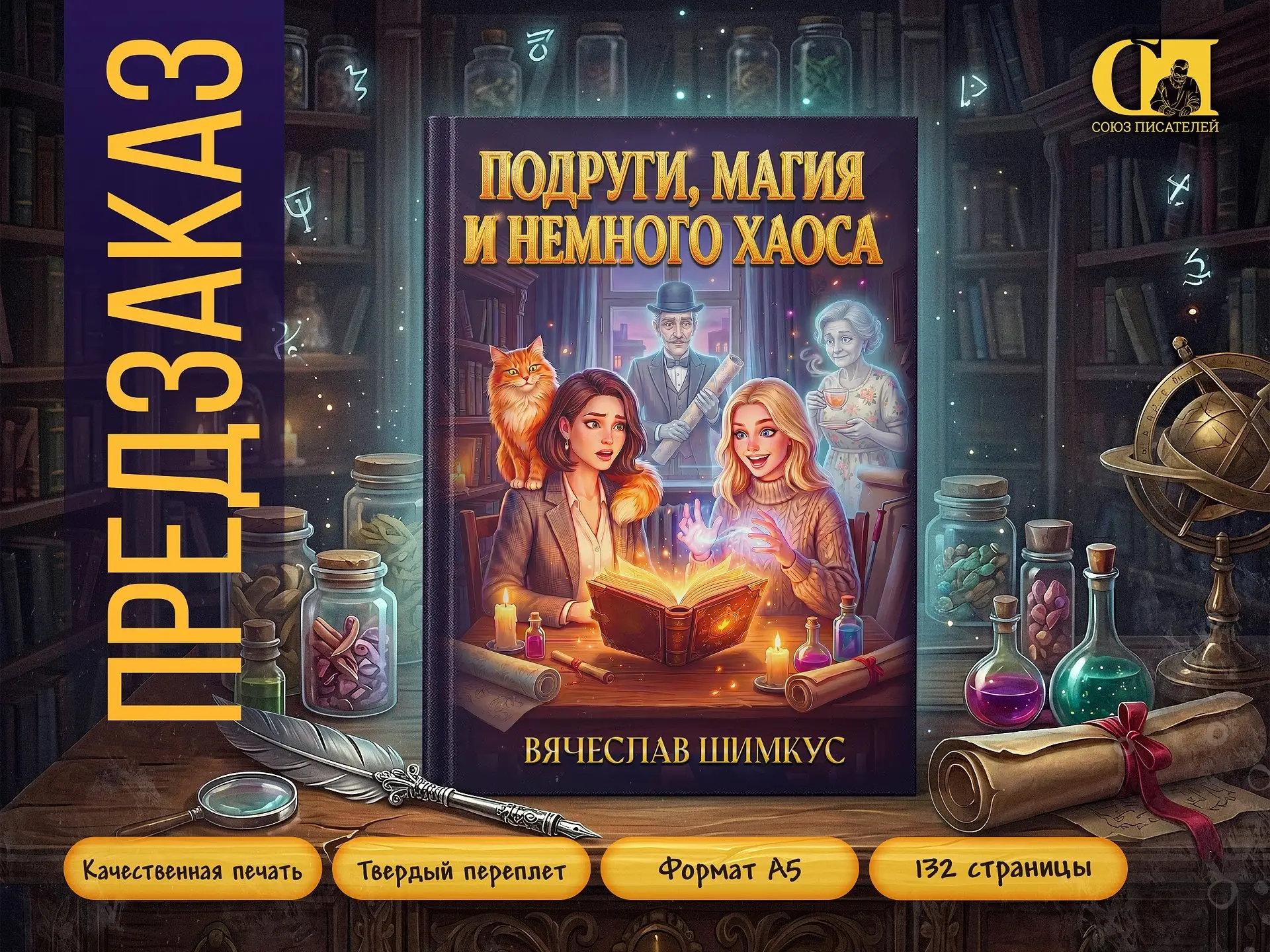 💥5 причин успеть оформить предзаказ на книгу Вячеслава Шимкуса "Подруги, магия и немного хаоса":

✅
