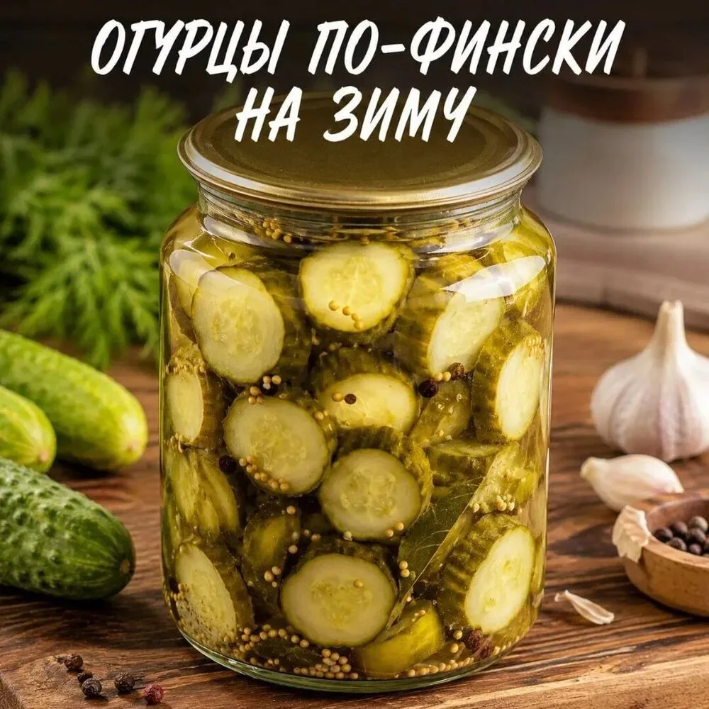🥒  ОГУРЦЫ ПО-ФИНСКИ НА ЗИМУ