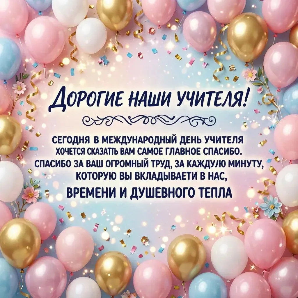 Дорогие наши учителя!