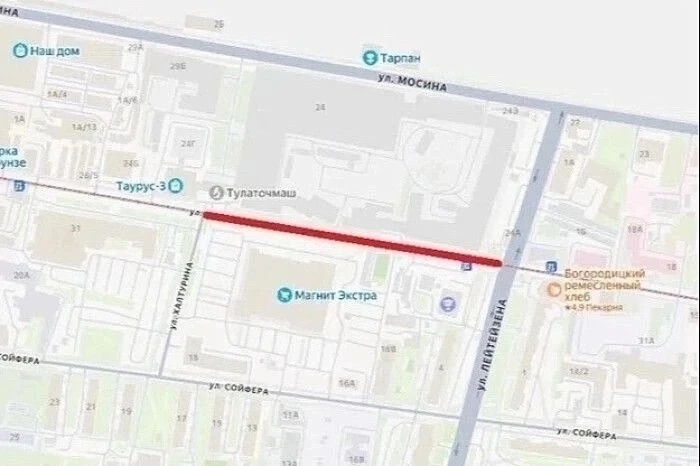 🚧 С 16 июня в Туле закроют участок улицы Коминтерна от Халтурина до Лейтейзена из-за капитального р