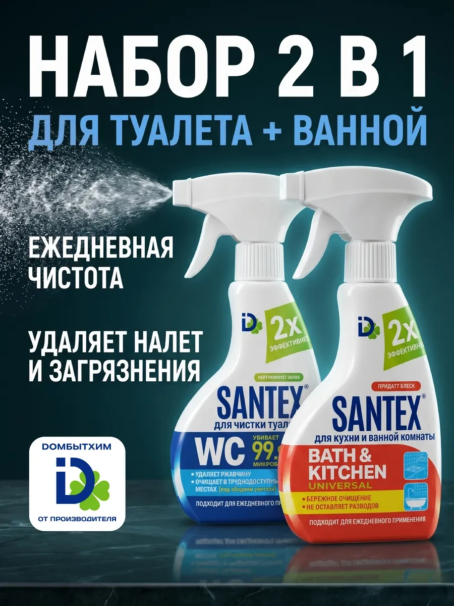 ⚡️ Средство чистящее для кухни и ванны набор