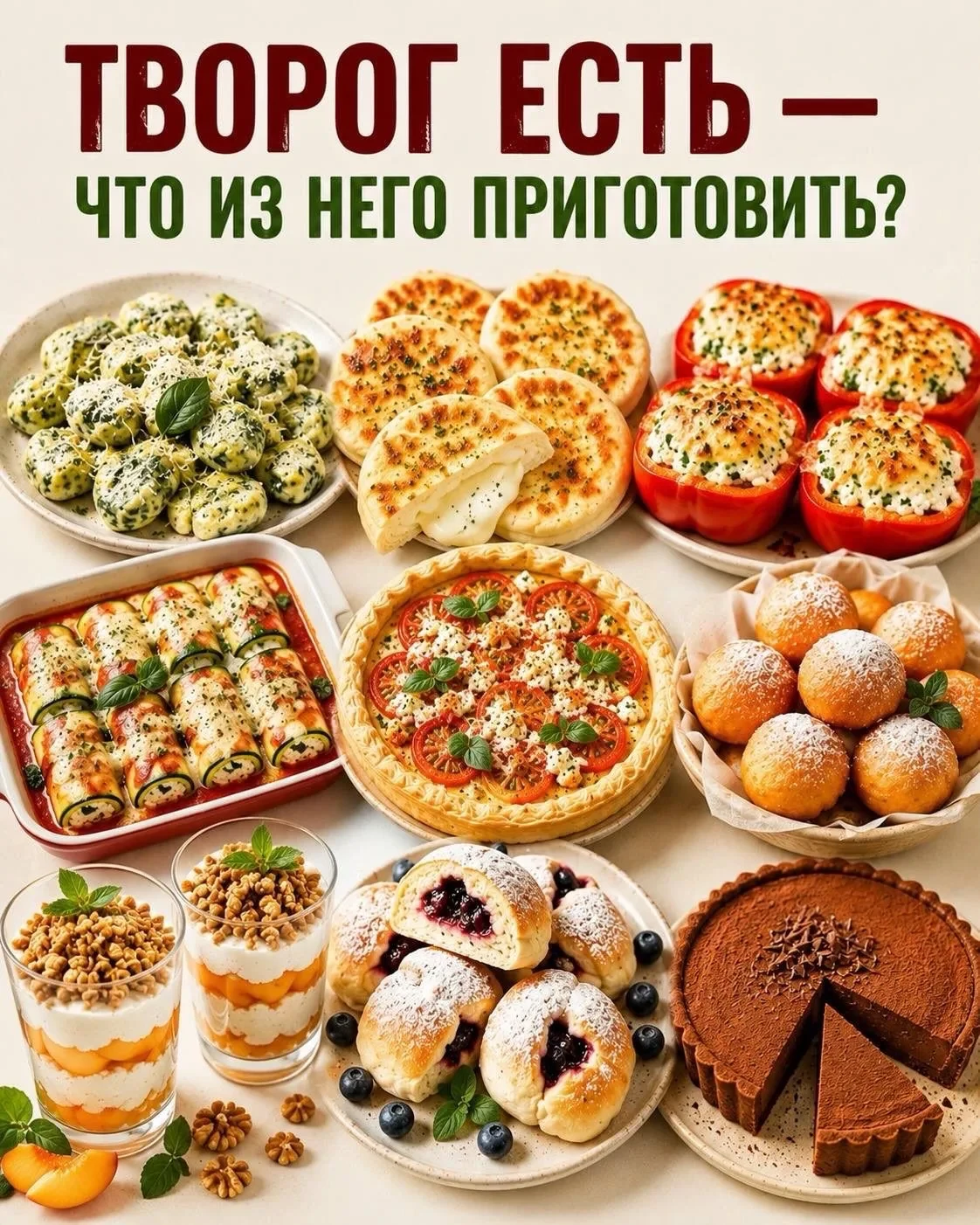 🍚Что можно приготовить из творога?