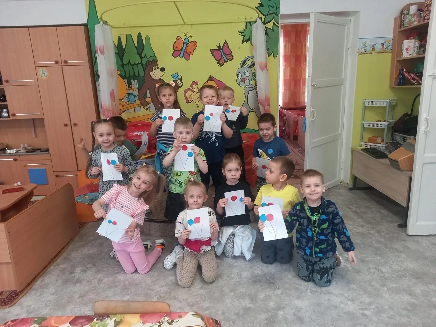 Веселые воздушные шары от ребят 9 группы!🎈