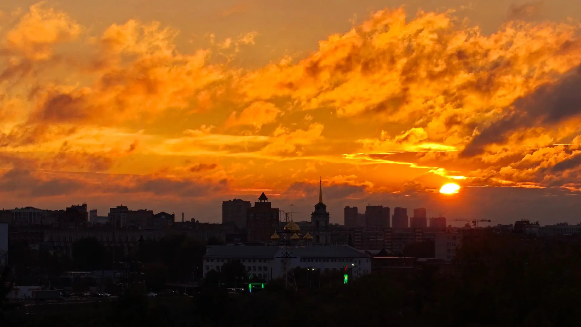 ❗️Закат сегодня в Туле