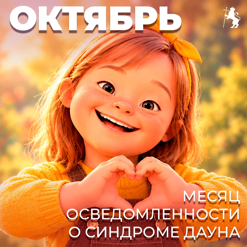 Октябрь — месяц осведомленности о синдроме Дауна.