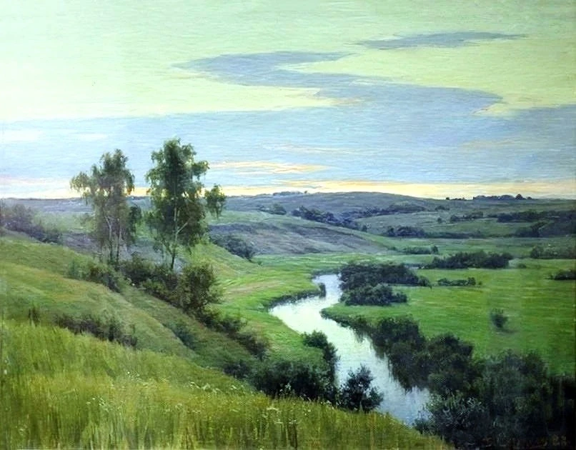 Борис Валентинович Щербаков, «Закат на Бежином лугу», 1982.

Сделано в СССР - подписаться