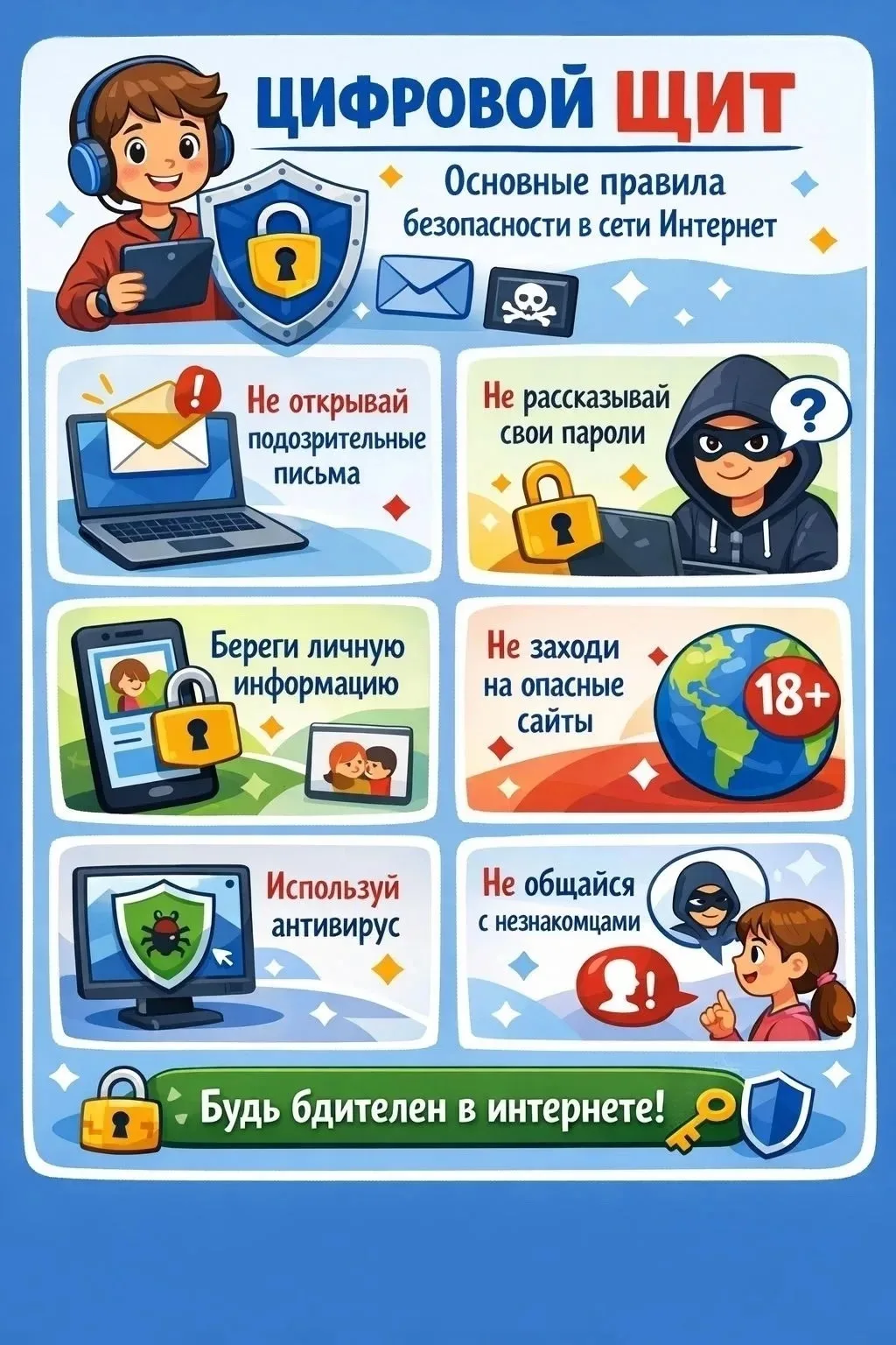 Как обеспечить безопасность ребёнка в сети Интернет