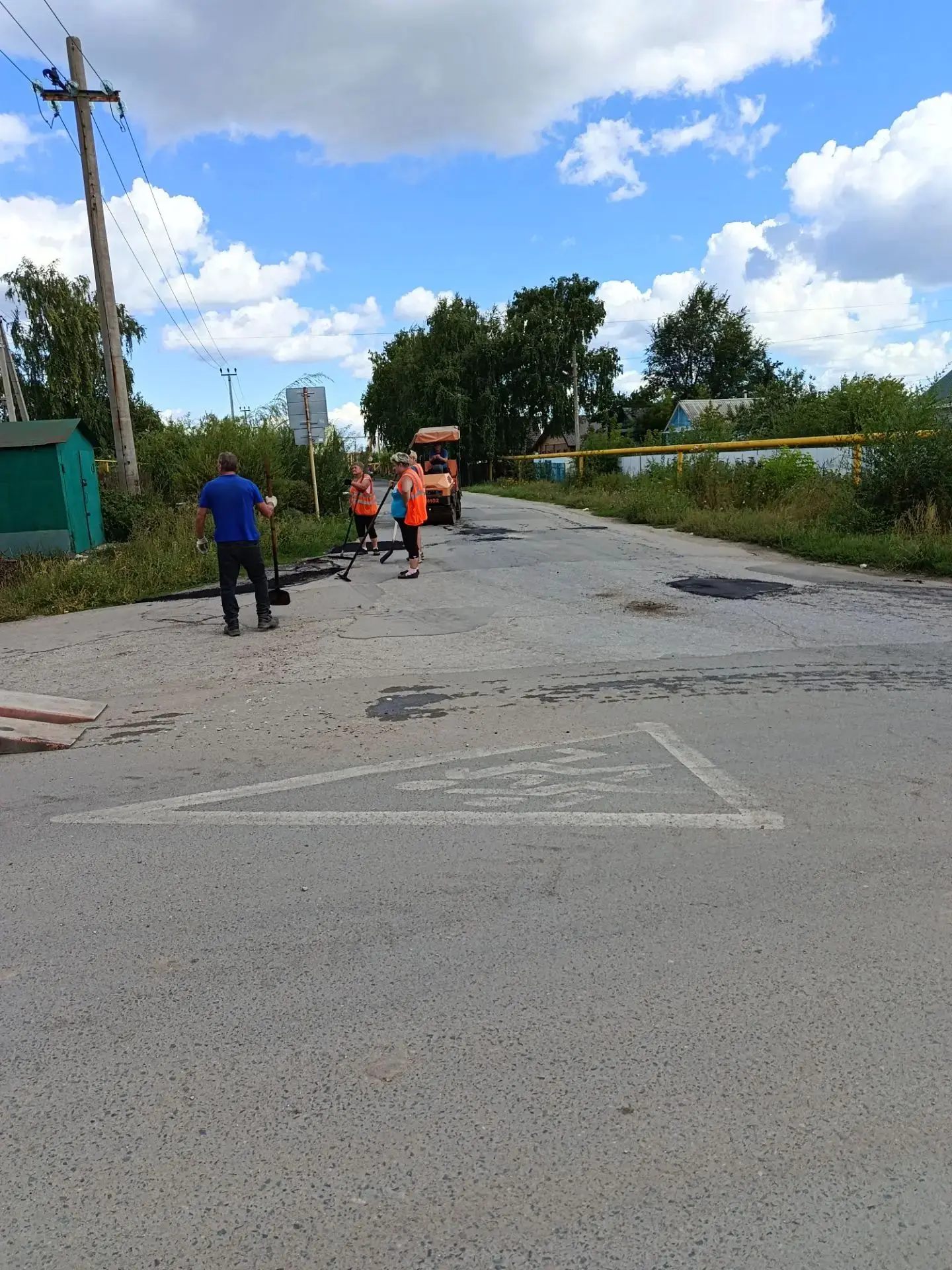 Ямочный ремонт по ул. Крымской