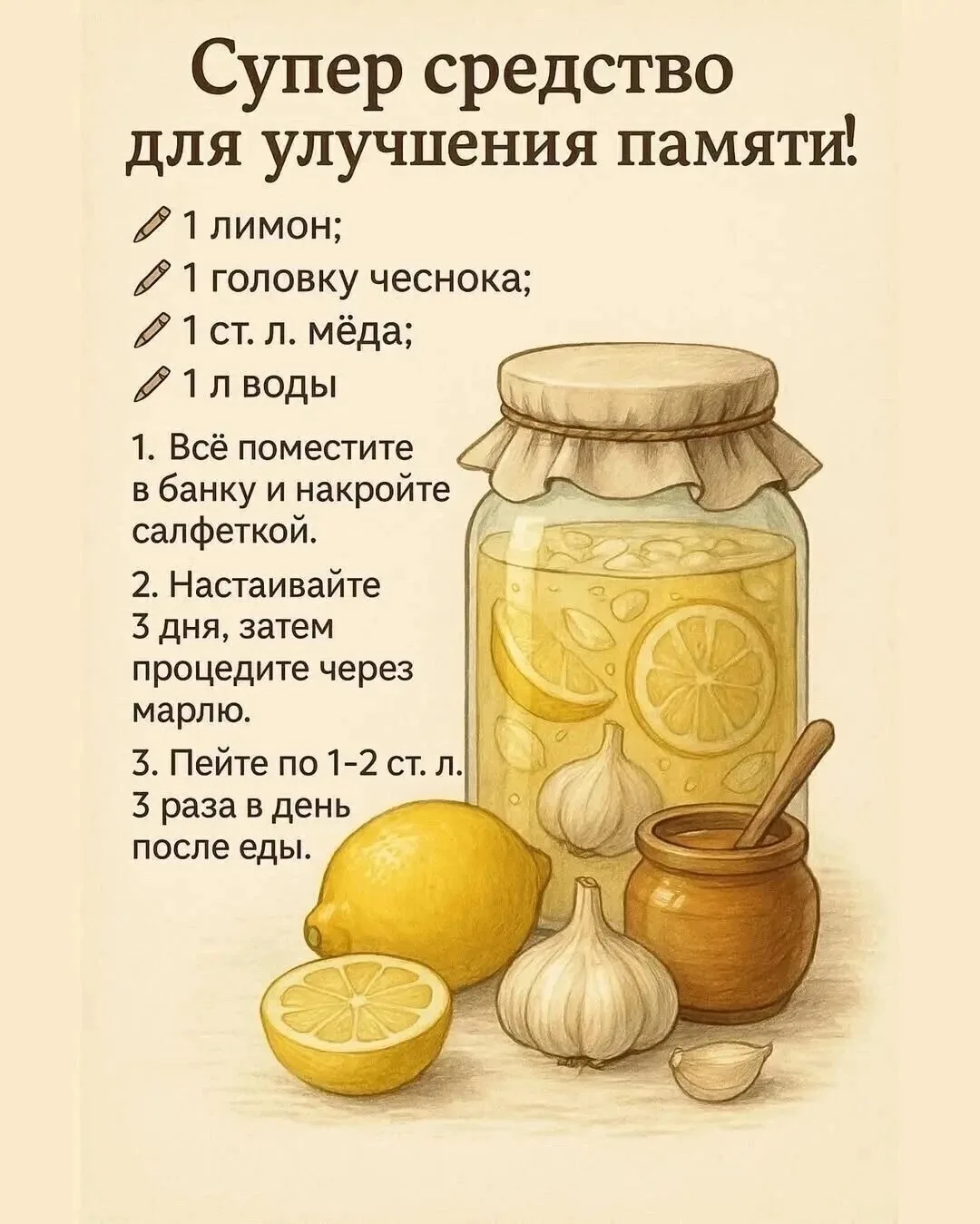 🧠 Натуральное средство для ясного ума и крепкой памяти!
