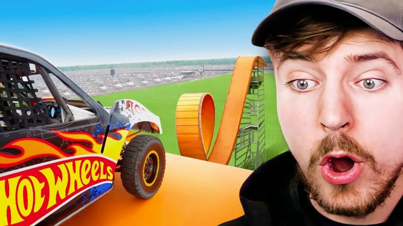 70.(Beast Reacts) - Самый длинный прыжок автомобиля!