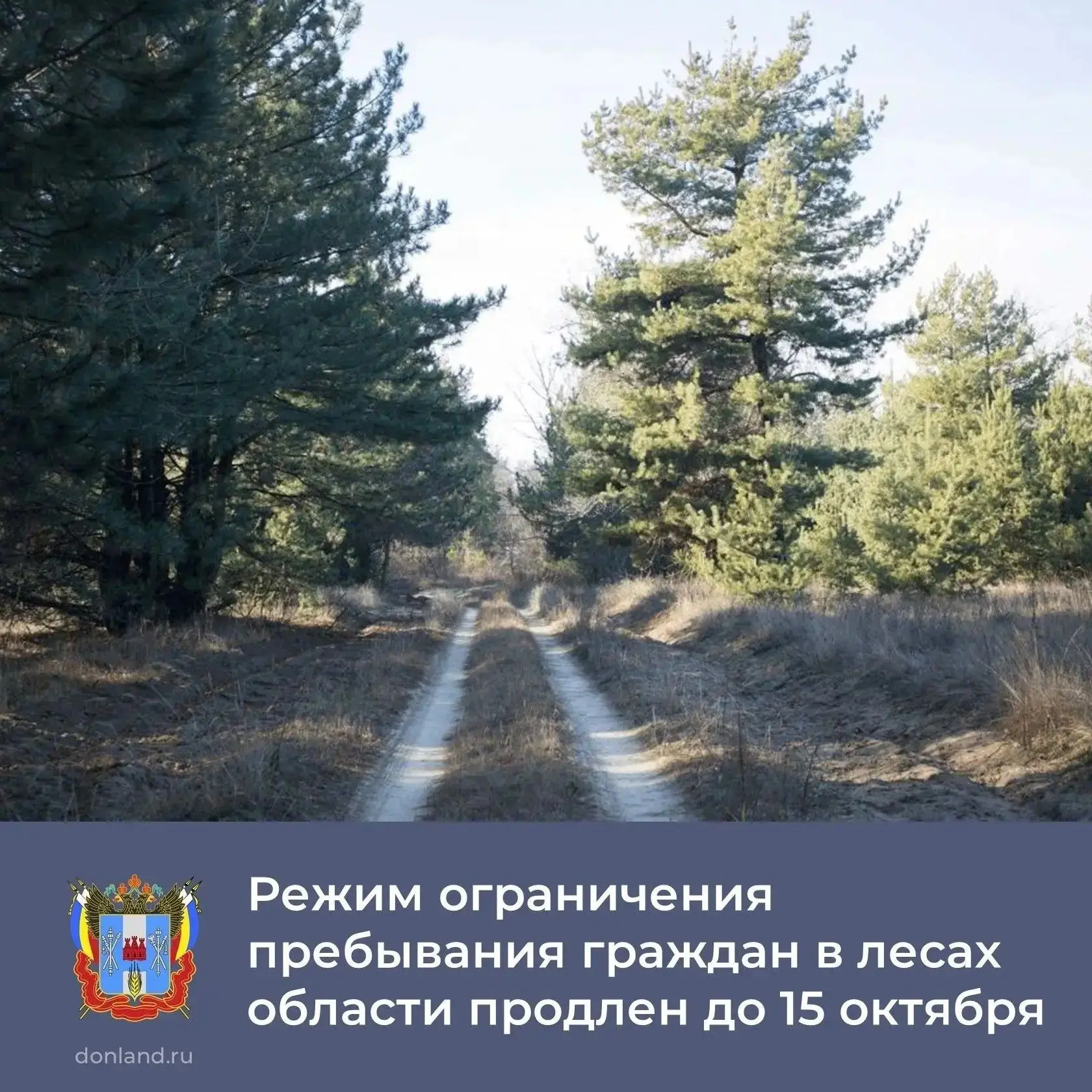 🌲 В Ростовской области ограничено пребывание граждан в лесах, а также въезд ⛔️ транспо...