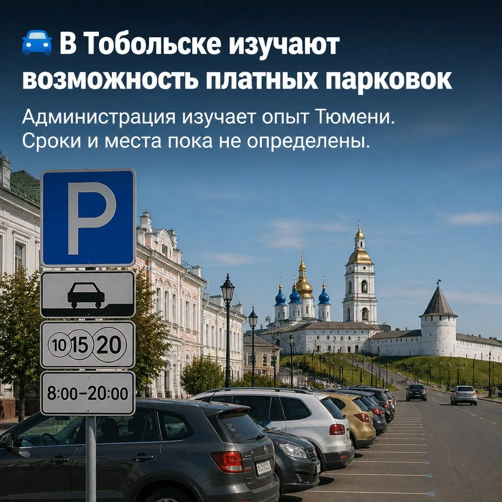 В Тобольске изучают возможность введения платных парковок.