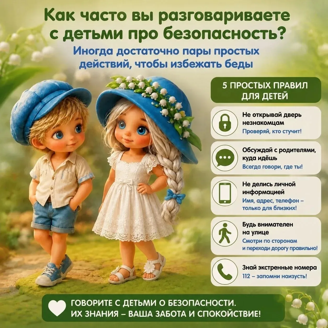 ⁉️Как часто вы разговариваете с детьми про безопасность?