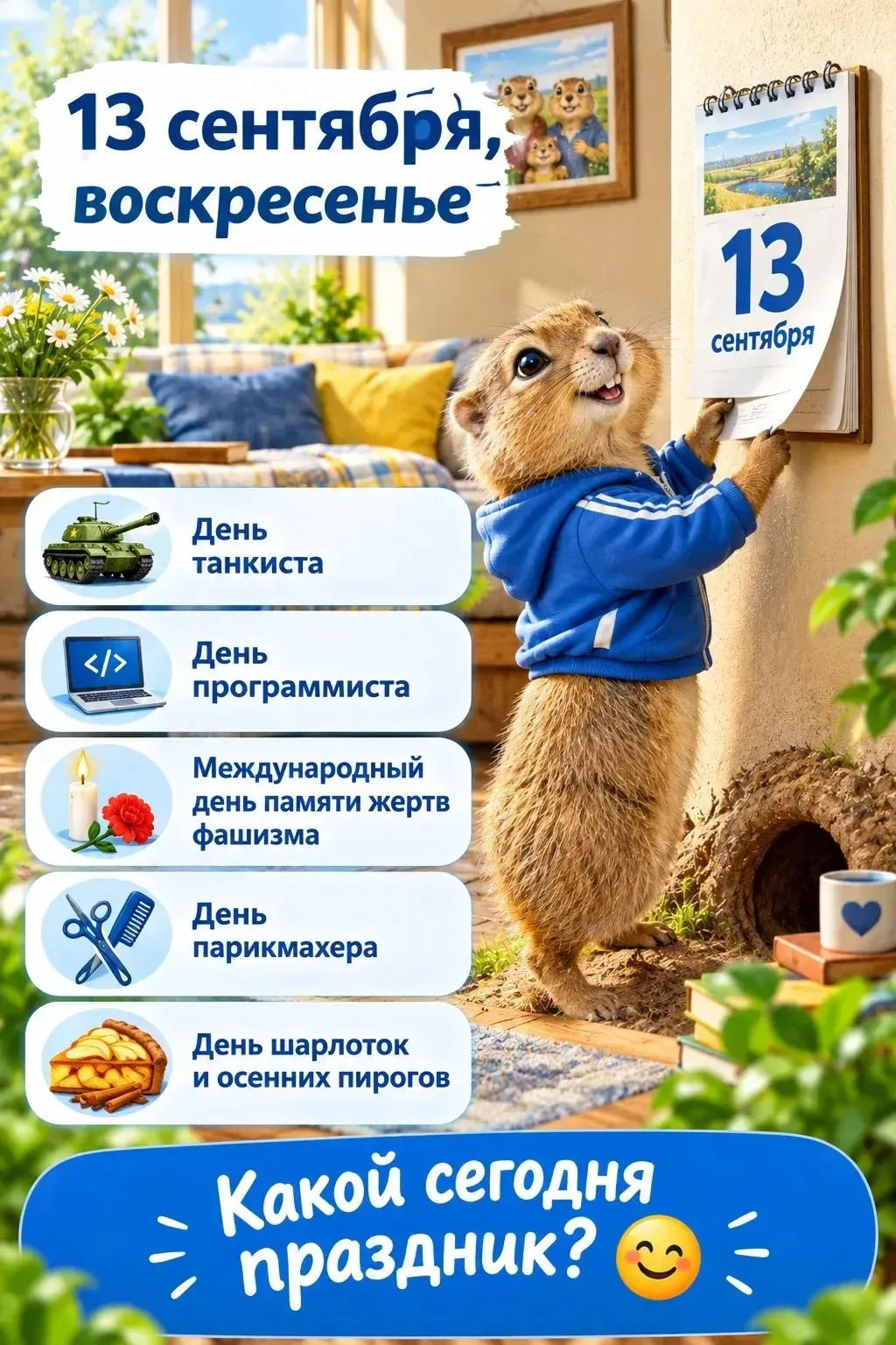 🎉 Какой сегодня праздник?