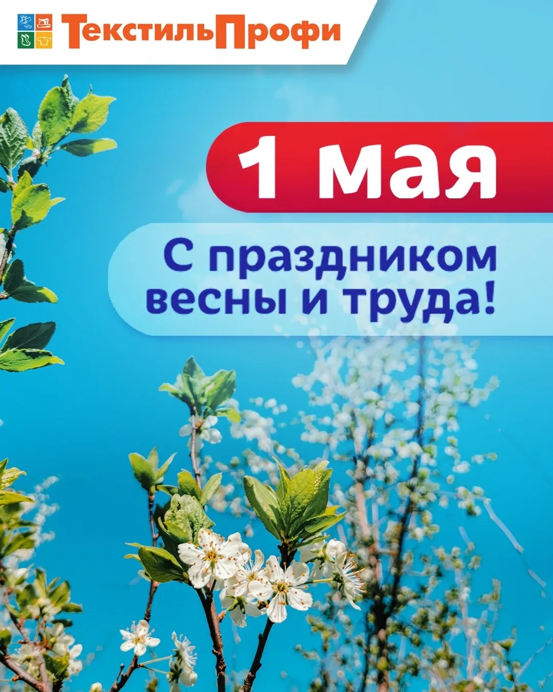 С Первомаем 🌸 Труд и единство создают наше будущее! Пусть работа вдохновляет, а отдых ...