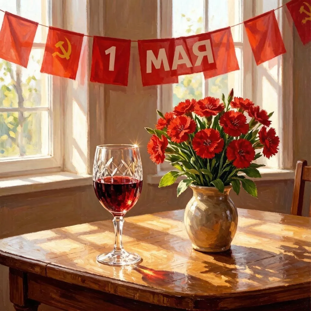«Дорогие друзья, участники нашего канала! 🍇
Команда Южной усадьбы винодельни поздравляет вас с 1 ма