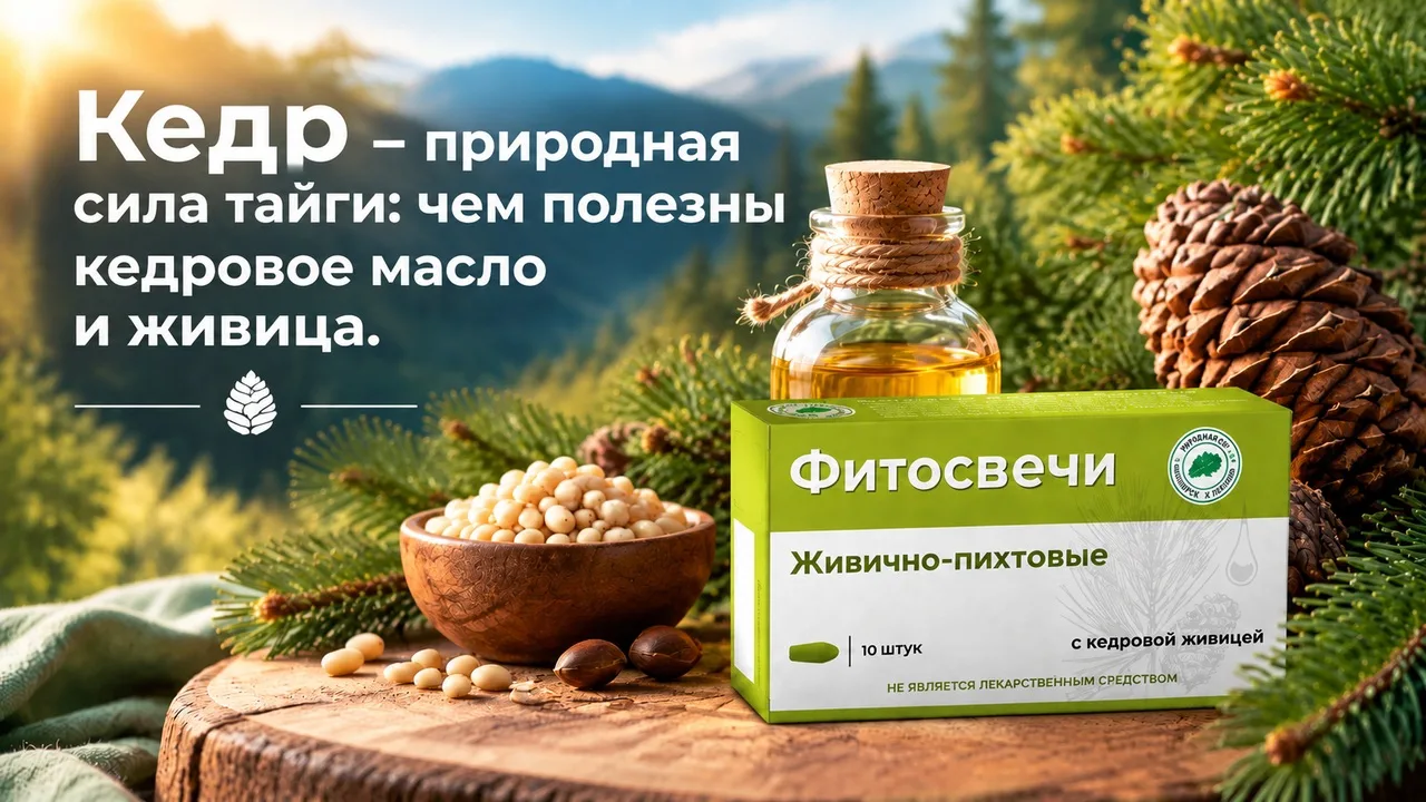 Кедр - символ здоровья тайги. 🌲
