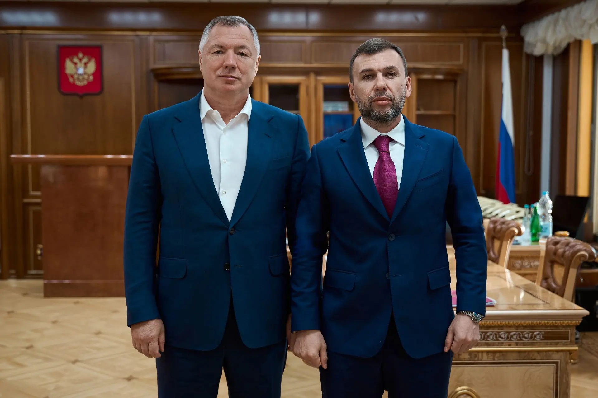 Также провёл рабочую встречу с Главой ДНР Денисом Владимировичем Пушилиным