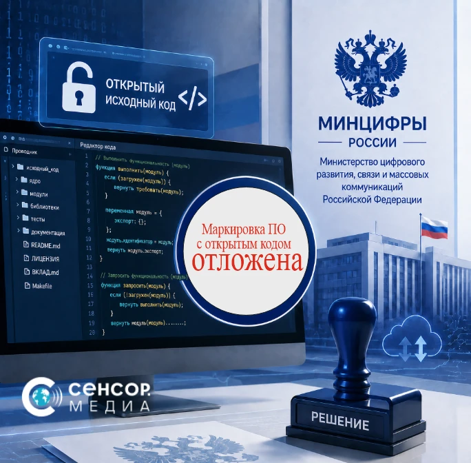 📍Маркировка ПО с открытым кодом отложена