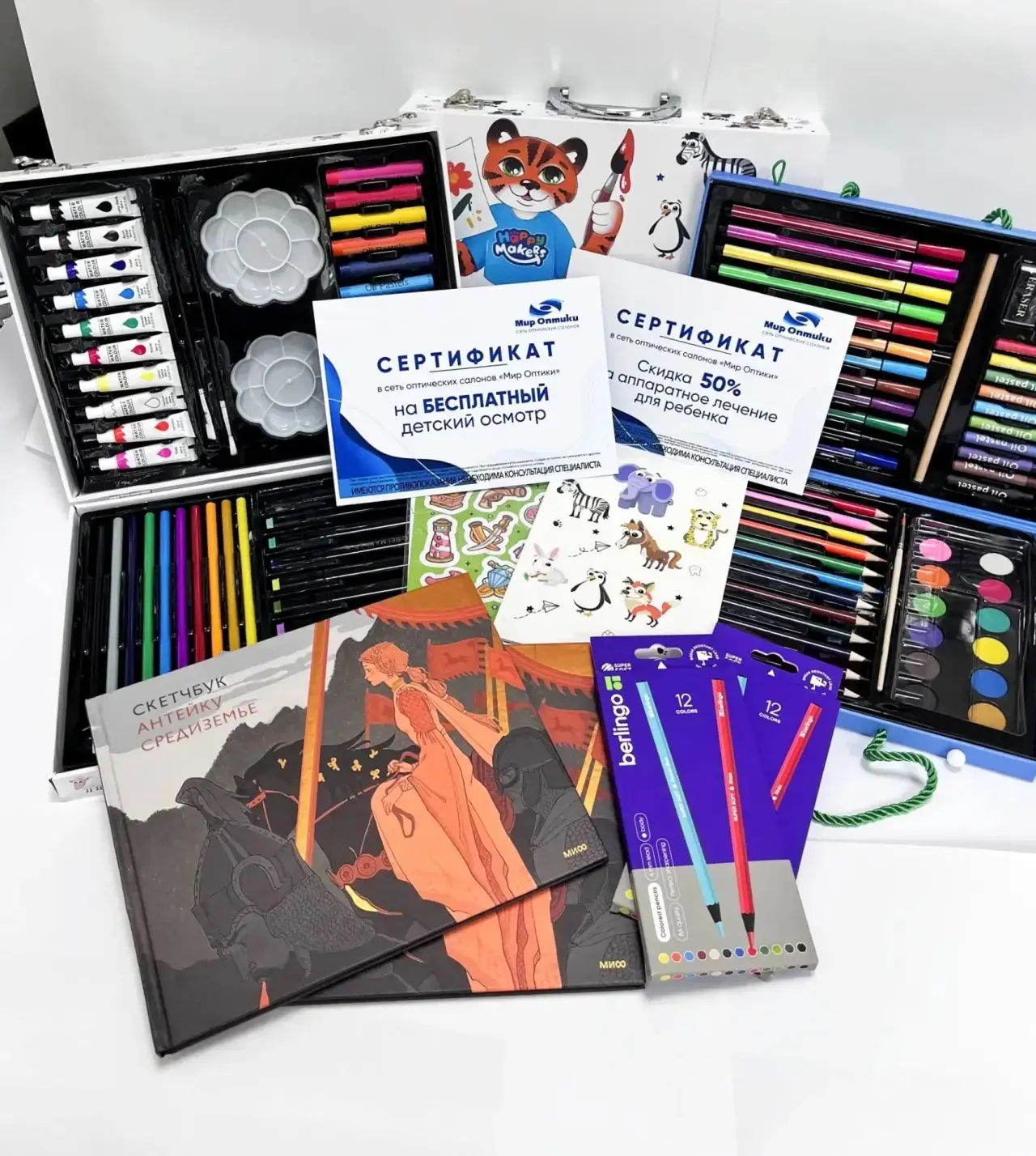 🎨 Подведены итоги конкурса детских рисунков от «Мир Оптики»! 👁️✨