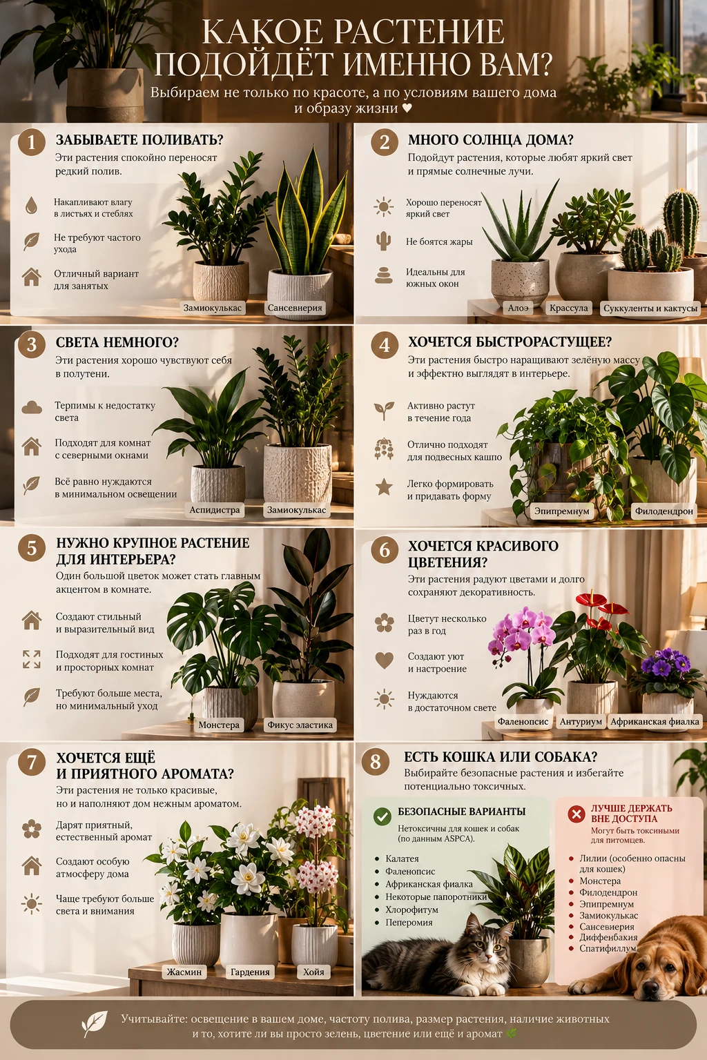 🌿 КАКОЕ РАСТЕНИЕ ПОДОЙДЁТ ИМЕННО ВАМ?