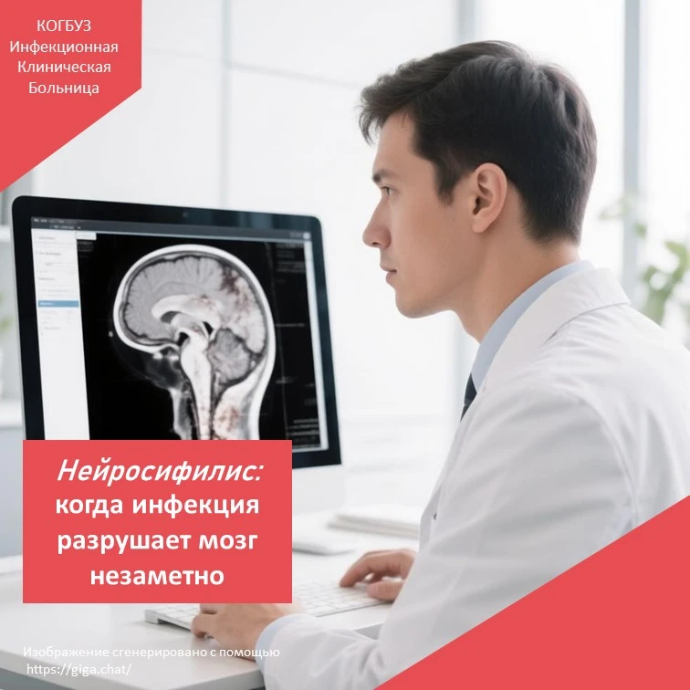 🧠 Нейросифилис: тихая смерть мозга

Сифилис — это не просто «стыдная болезнь». Без лечения бледная 