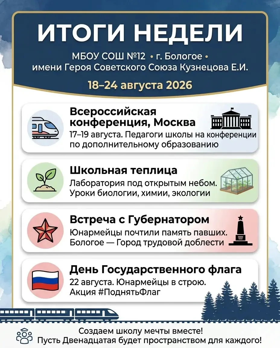 🚀🚀🚀Начинаем неделю Школы_12 с итогов предыдущей — вот чем жила наша школа с 18 по 24...