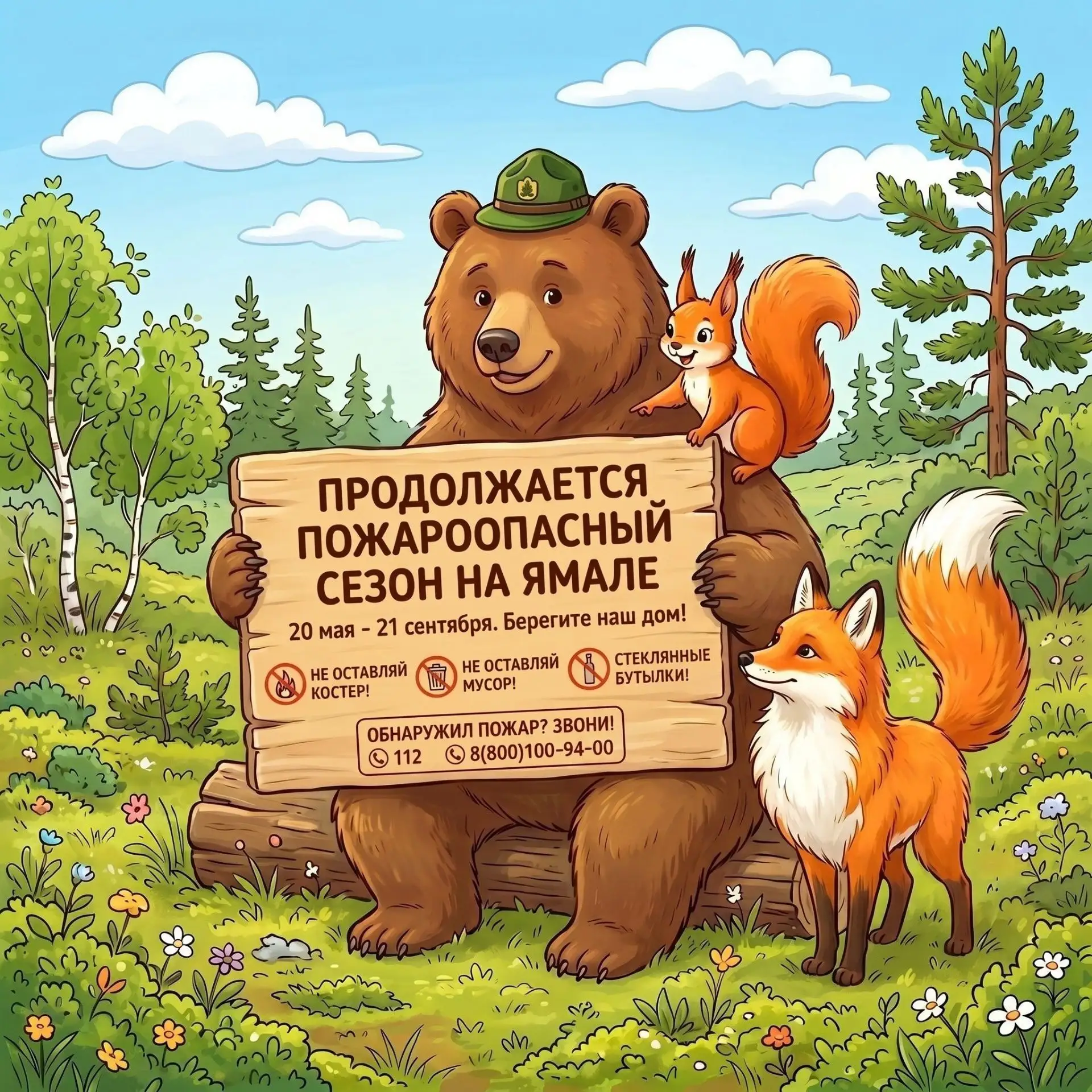 На Ямале с 20 мая по 21 сентября действует пожароопасный сезон

В этот период на природе особенно ва