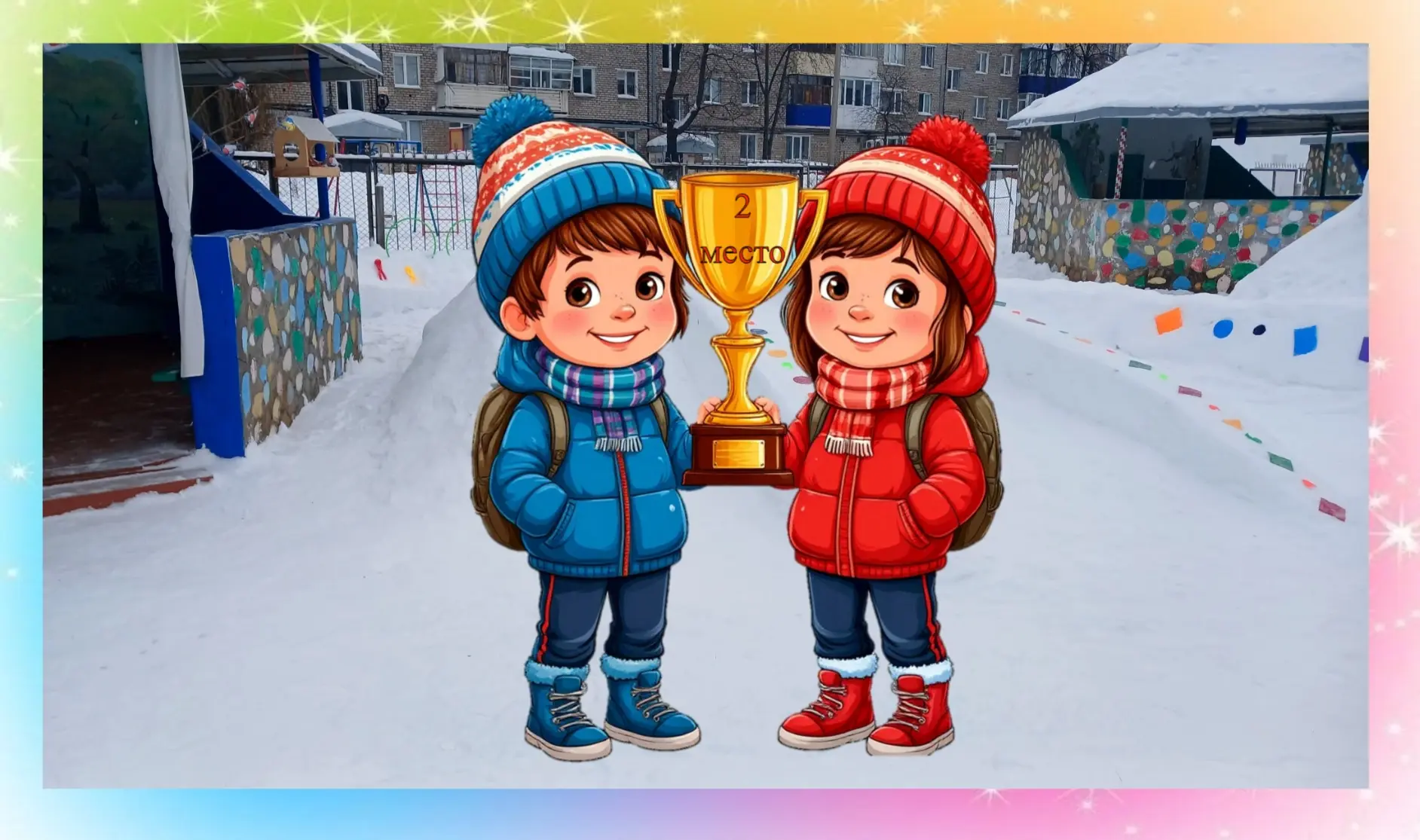 👍Подведены итоги городского смотра- конкурса спортивных и игровых площадок "Снежное королевство-202