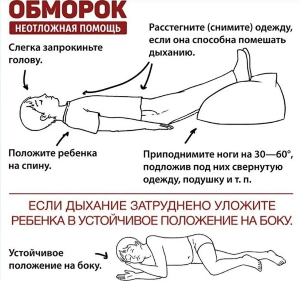 Что делать, если у ребенка обморок? 🚑