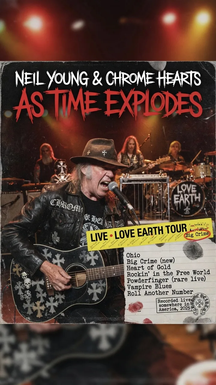 Neil Young выпустил живой альбом «As Time Explodes» с Chrome Hearts