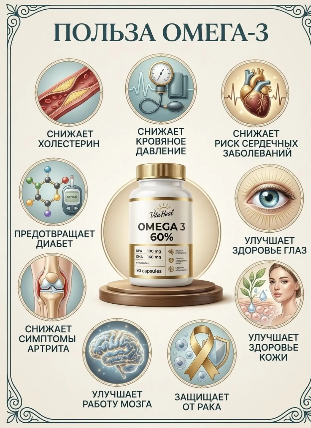 Омега-3: жирные кислоты которые организм не может производить сам 🐟