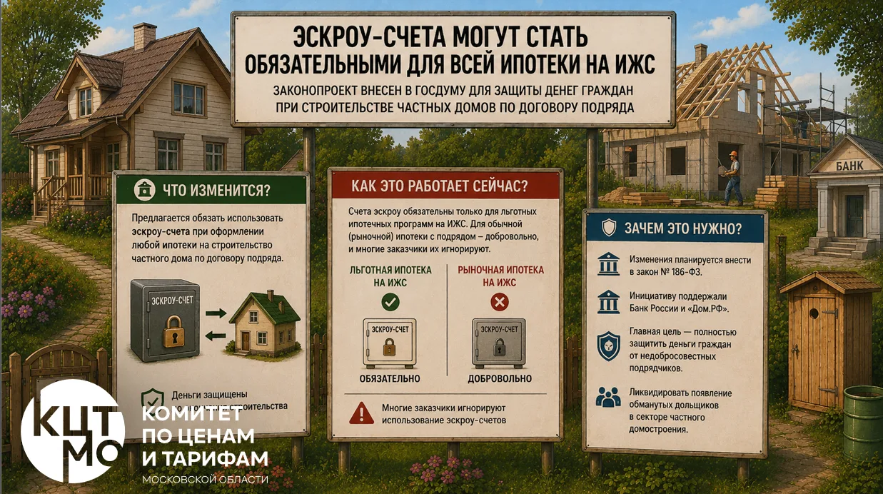 🏠 Эскроу-счета могут стать обязательными для всей ипотеки на ИЖС
В Госдуму внесен законопроект, кот