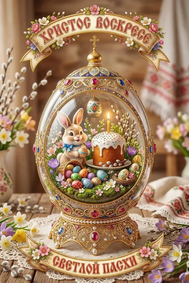 Христос Воскресе! Пусть этот день принесет мир, здоровье и радость. 🌟