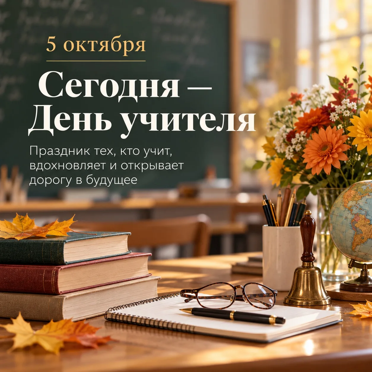 🍎 Сегодня — День учителя!