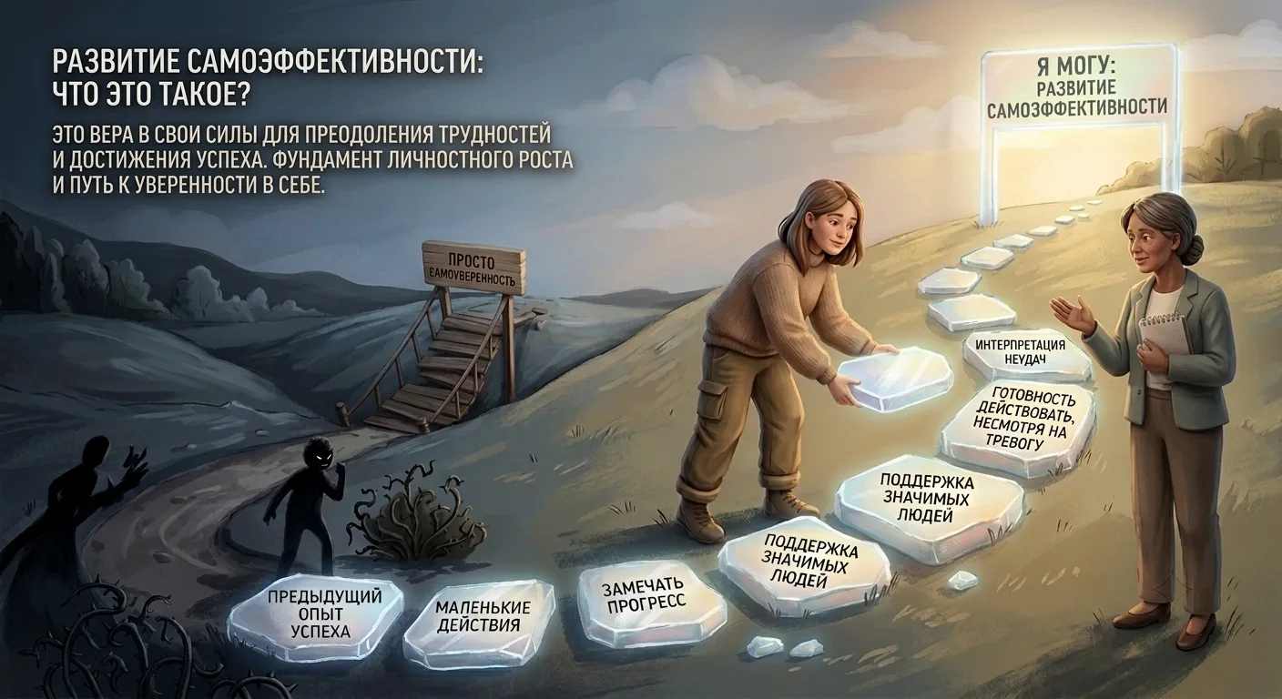 Самоэффективность: как развить веру в свои силы с помощью клинической практики 💪🌟
