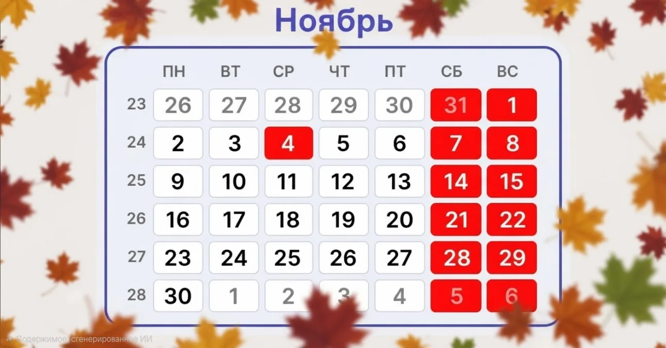 🎊 Как отдыхаем в ноябре?