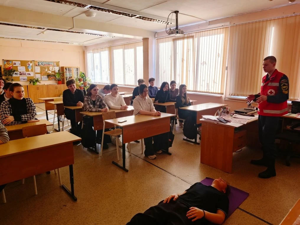 17 февраля студентом ГБПОУ "Воскресенский колледж", младшим инструктором Российского Красного Креста