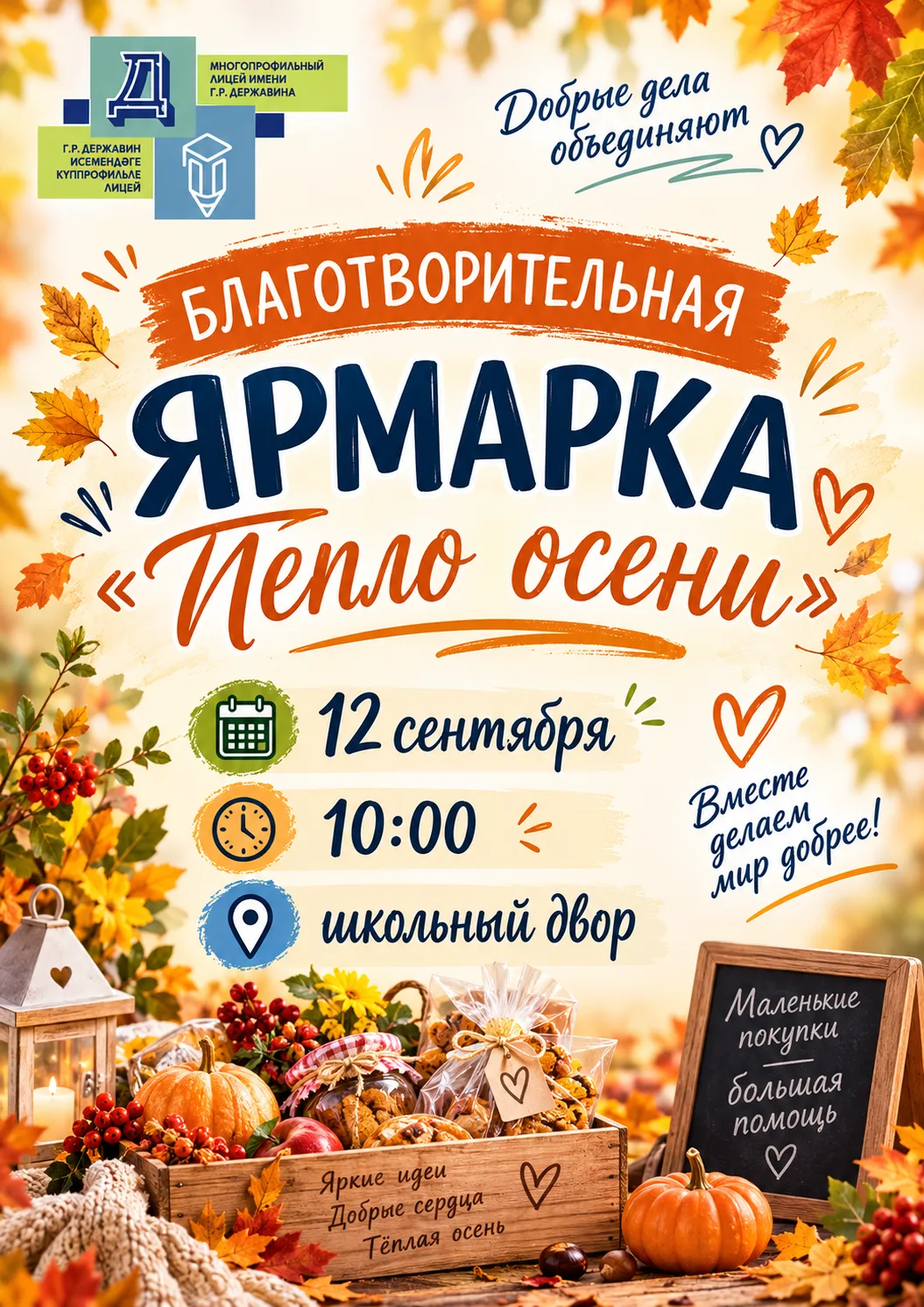 🍁 БЛАГОТВОРИТЕЛЬНАЯ ЯРМАРКА «ТЕПЛО ОСЕНИ» 🍁