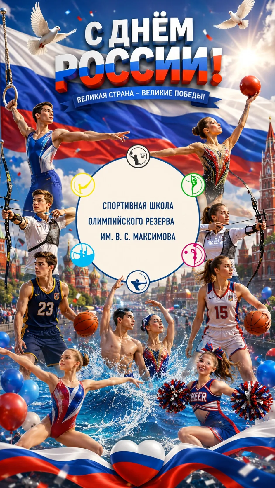 🇷🇺❤️ С ДНЁМ РОССИИ! ❤️🇷🇺

Уважаемые спортсмены, тренеры, родители и жители нашей страны!

Коллек