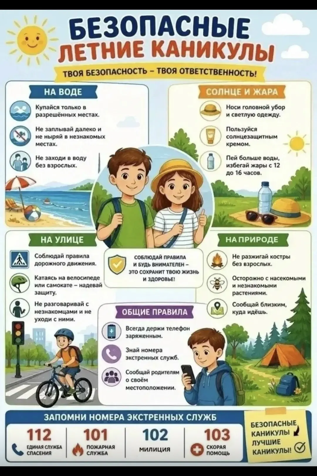 Безопасные каникулы 🌼