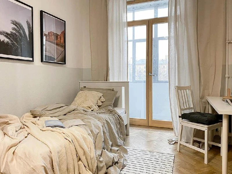 СПАЛЬНОЕ МЕСТО В КОМНАТЕ НА ДВОИХ, 17,26 м²