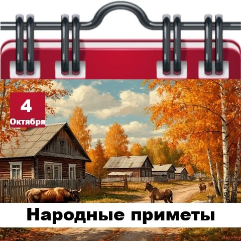 Народные приметы 4 октября