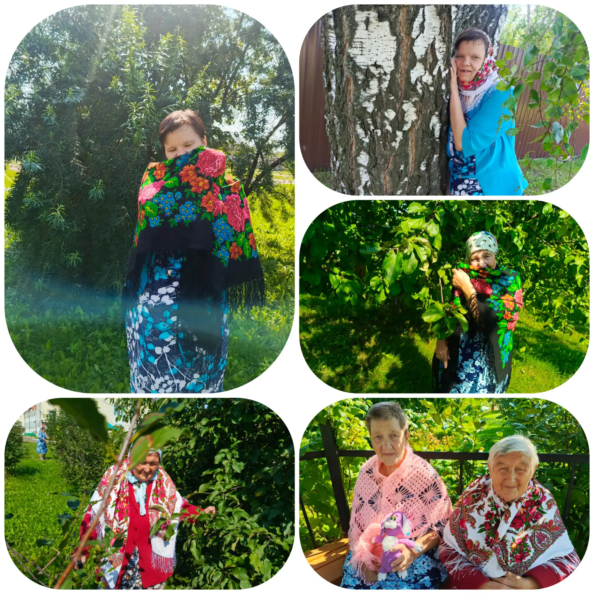 ✅В день фотографа в России в доме престарелых организовали фотосессию бабушек с платком...