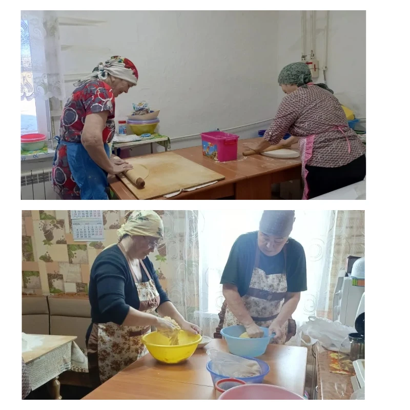 Жительницы д.Сарышево Альшеевского района приготовили домашнюю лапшу для участников СВО